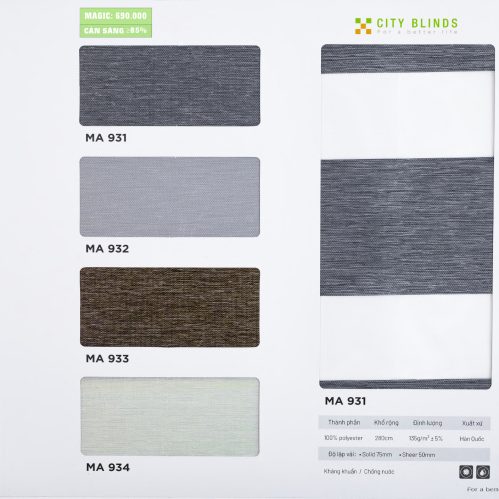 Rèm Cầu Vồng Magic City Blinds