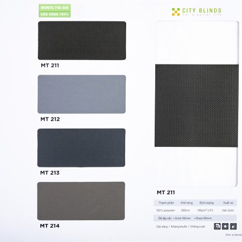 Rèm Cầu Vồng Monte City Blinds