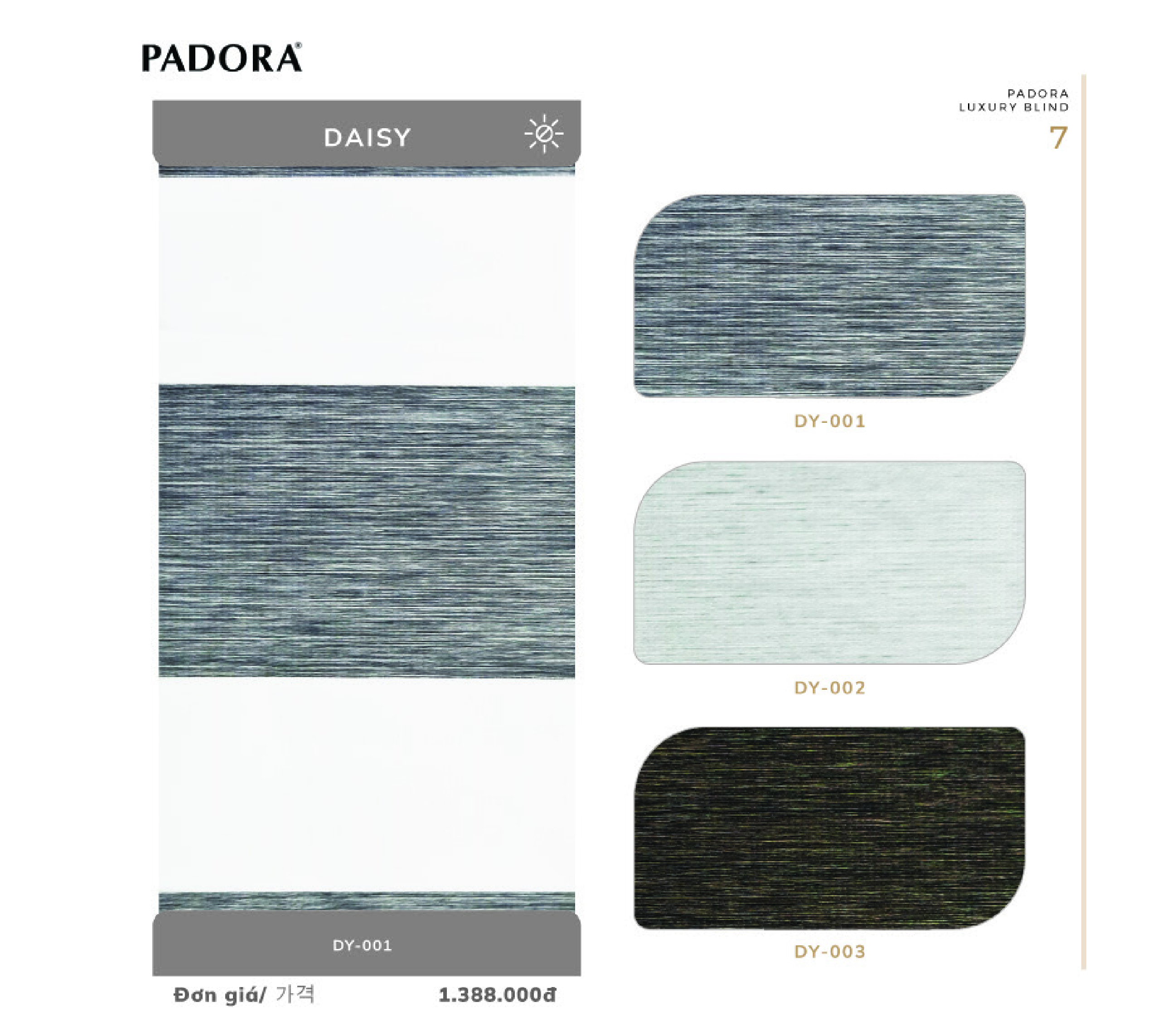 Rèm Cầu Vồng Padora Daisy