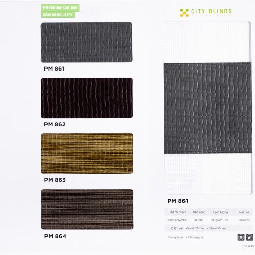 Rèm Cầu Vồng Premium City Blinds