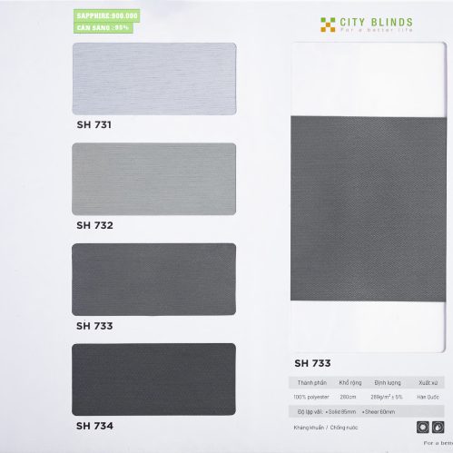 Rèm Cầu Vồng Saphire City Blinds