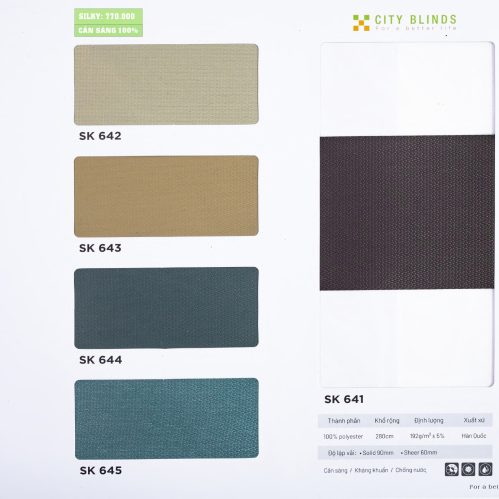 Rèm Cầu Vồng Silky City Blinds