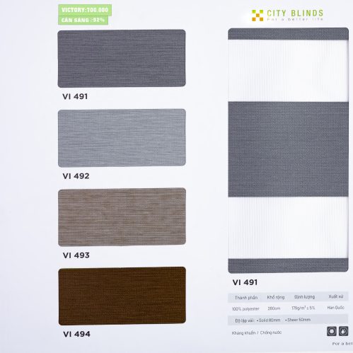 Rèm Cầu Vồng Victory City Blinds