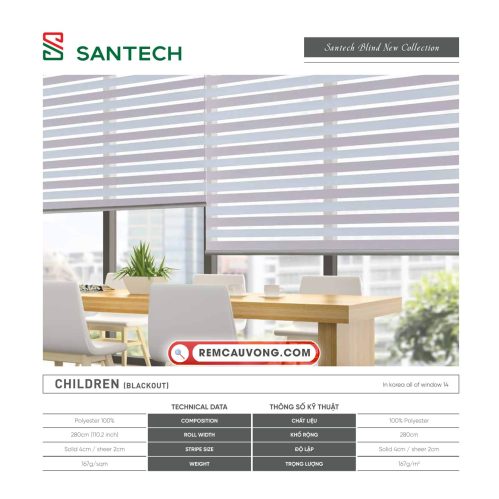 Hình ảnh Rèm Cầu Vồng Santech Children