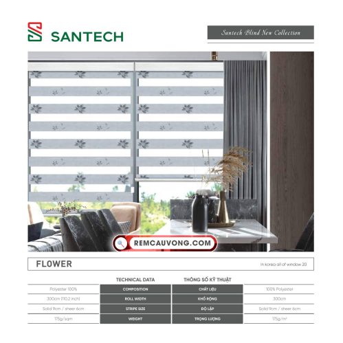 Hình ảnh Rèm Cầu Vồng Santech Flower