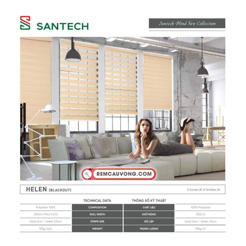 Hình ảnh Rèm Cầu Vồng Santech Helen