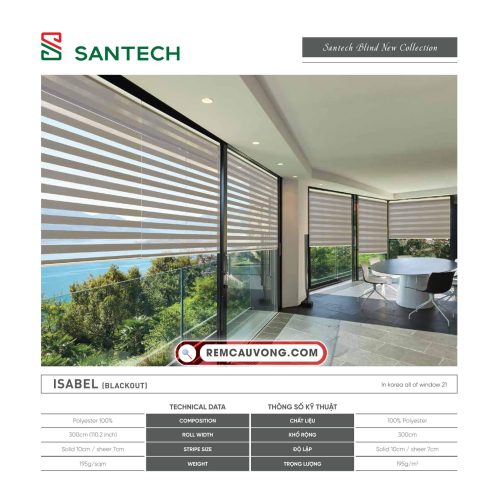 Hình ảnh Rèm Cầu Vồng Santech Isabel