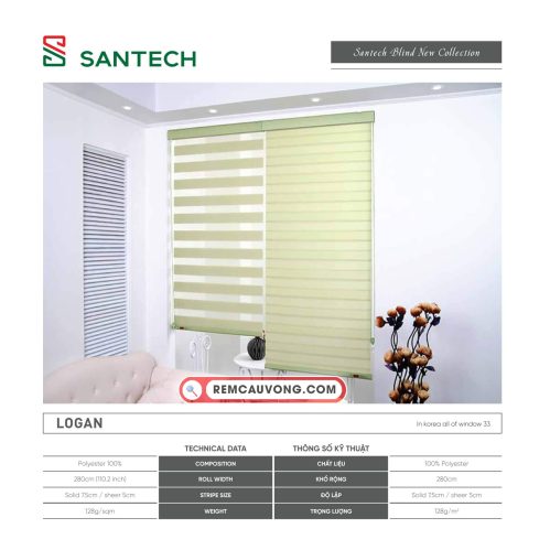 Hình ảnh Rèm Cầu Vồng Santech Logan