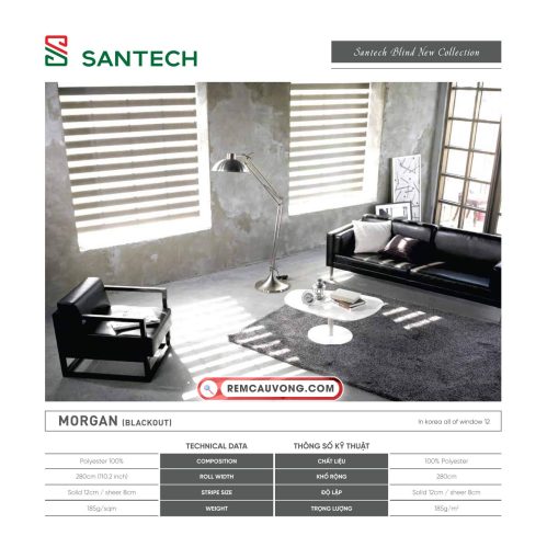 Hình ảnh Rèm Cầu Vồng Santech Morgan