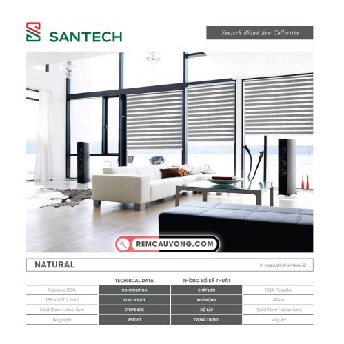 Hình ảnh Rèm Cầu Vồng Santech Natural
