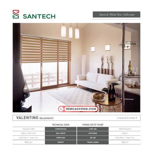 Hình ảnh Rèm Cầu Vồng Santech Valentino