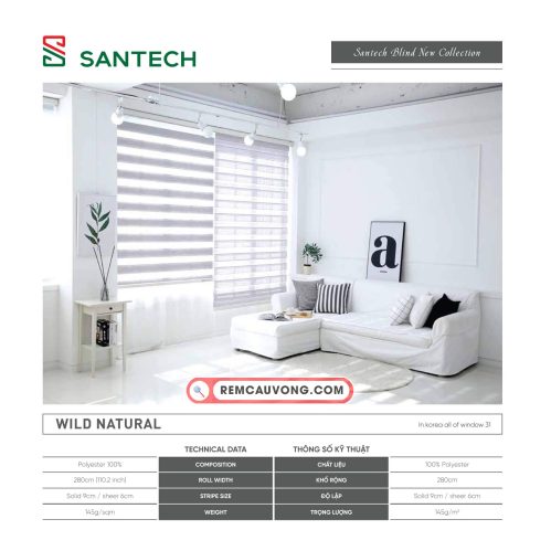 Hình ảnh Rèm Cầu Vồng Santech Wild Natural