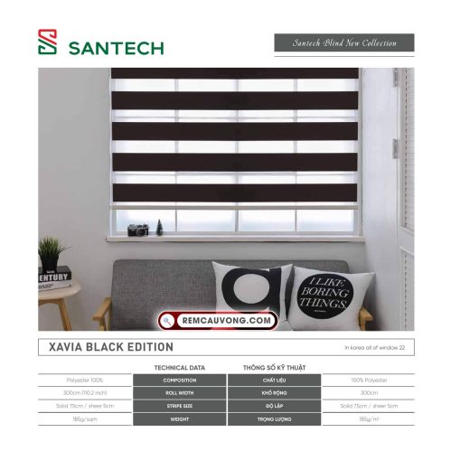 Hình ảnh Rèm Cầu Vồng Santech Xavia Black Edition