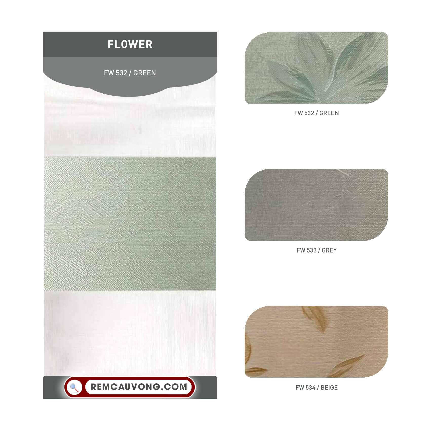 Rèm Cầu Vồng Santech Flower