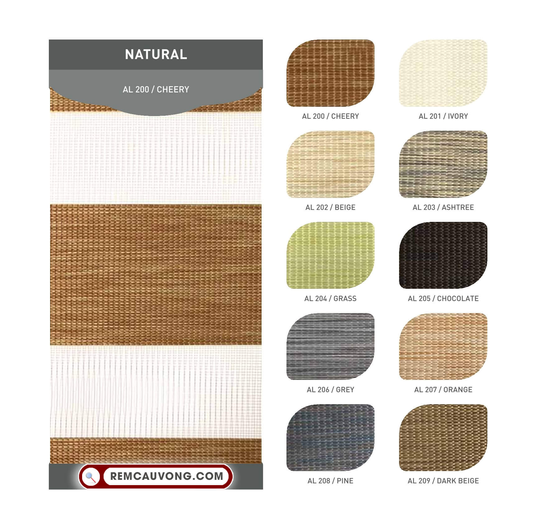 Rèm Cầu Vồng Santech Natural