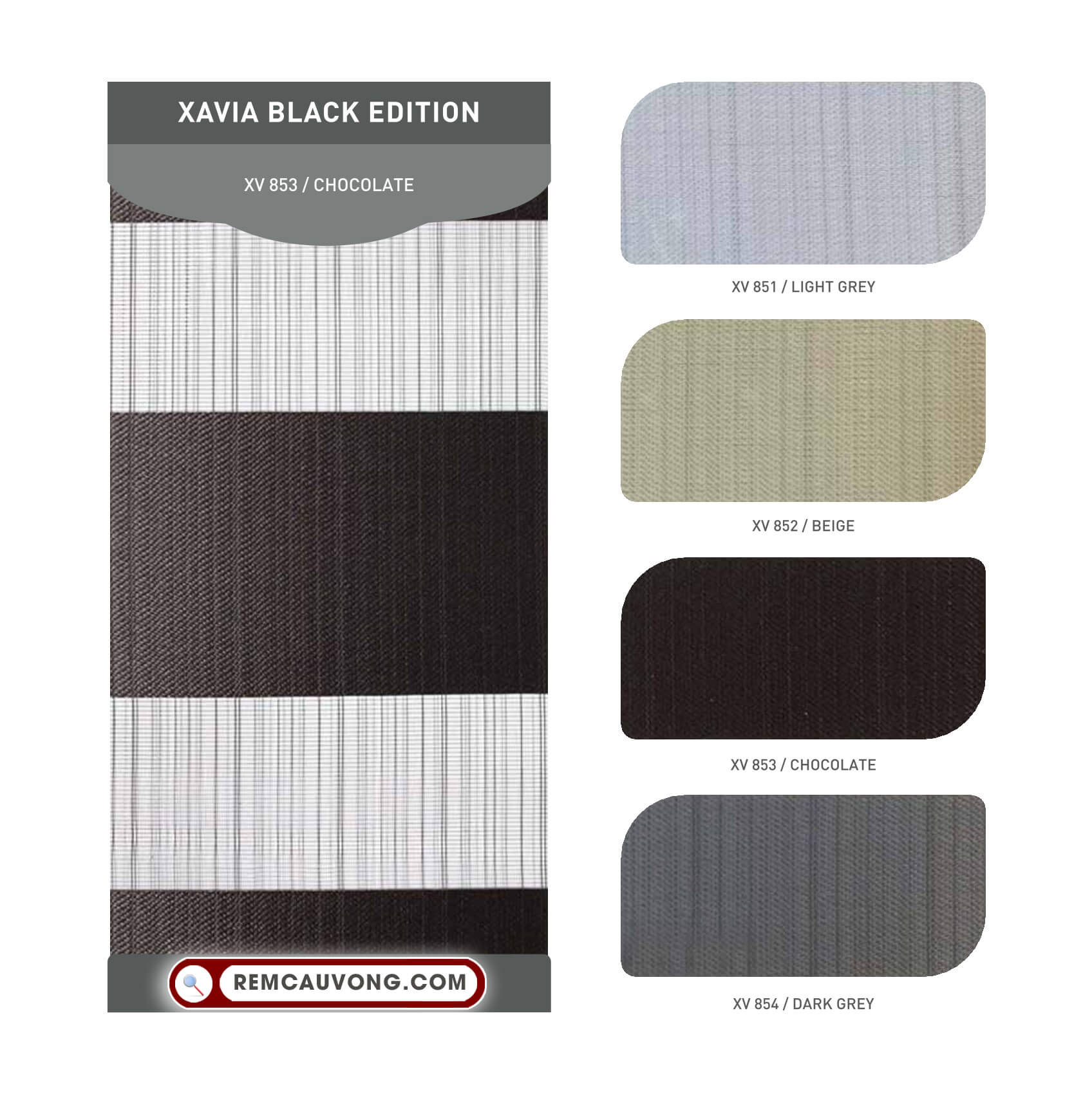 Rèm Cầu Vồng Santech Xavia Black Edition