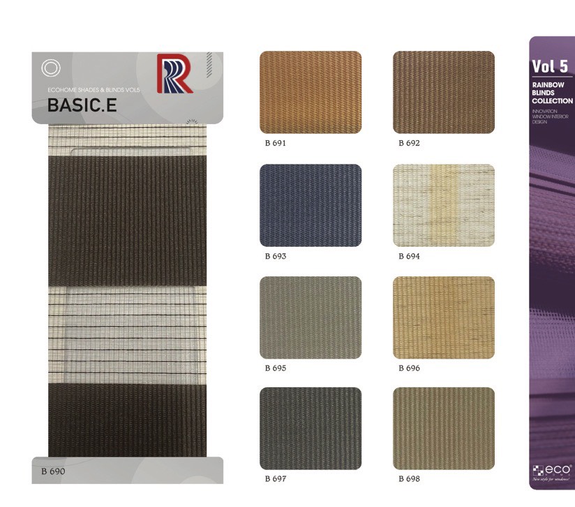 Rèm Cầu Vồng Ecohome Bảng Màu Basic E