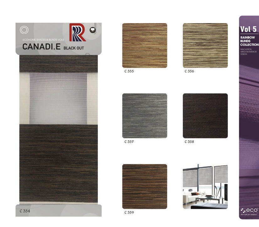 Rèm Cầu Vồng Ecohome Bảng Màu Canadi E