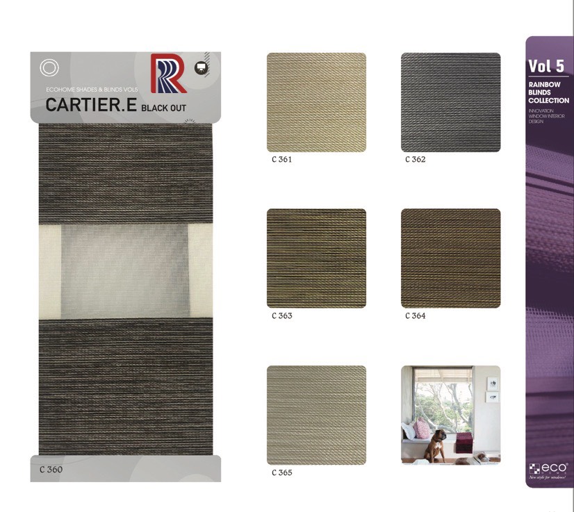 Rèm Cầu Vồng Ecohome Bảng Màu Cartier E