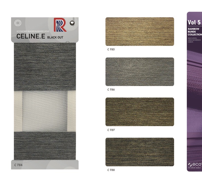 Rèm Cầu Vồng Ecohome bảng màu Celine E