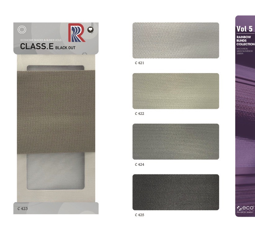 Rèm Cầu Vồng Ecohome bảng màu Class E