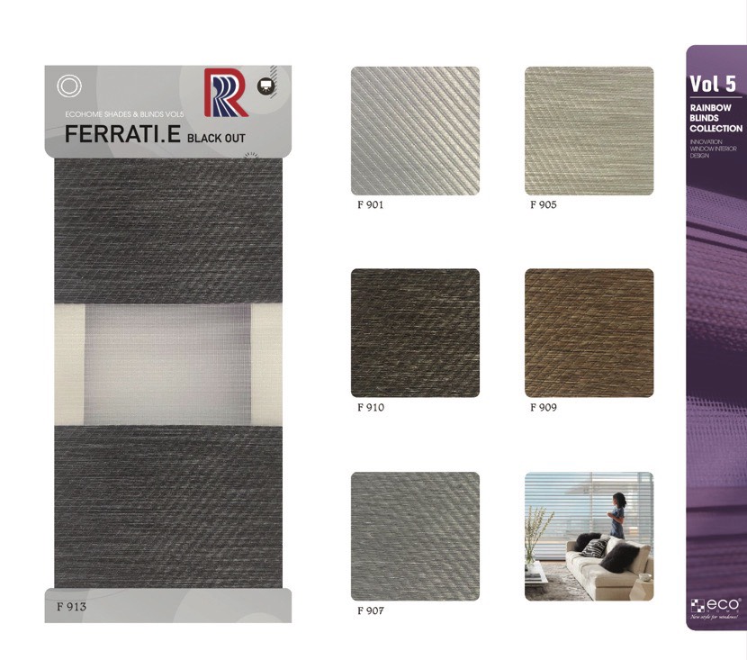 Rèm Cầu Vồng Ecohome bảng màu Ferrati E