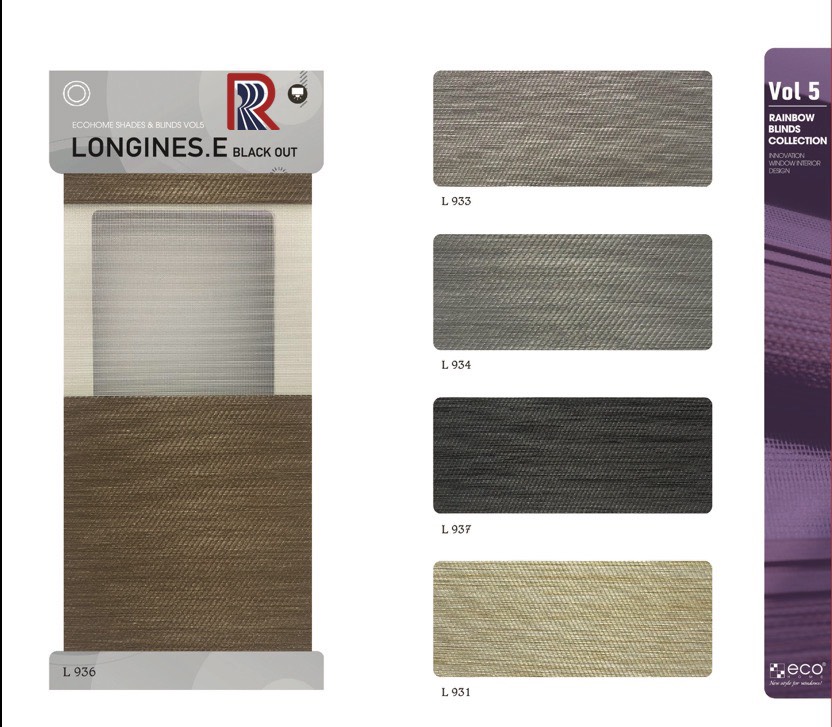 Rèm Cầu Vồng Ecohome Bảng Màu Longines E