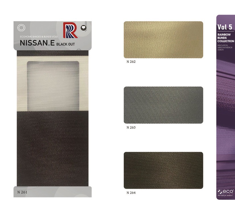 Rèm Cầu Vồng Ecohome bảng màu Nissan E