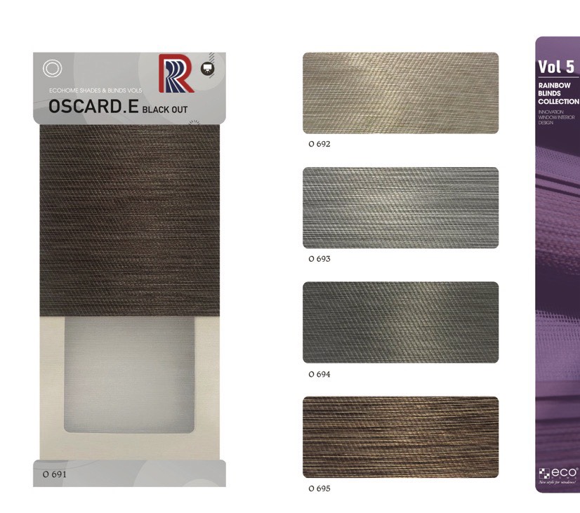 Rèm Cầu Vồng Ecohome bảng màu Oscard E