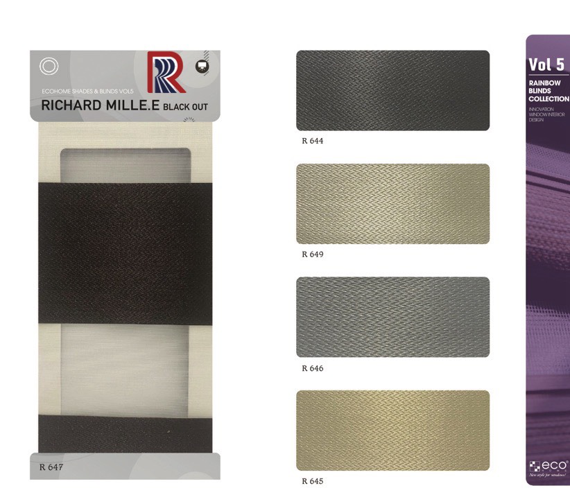 Rèm Cầu Vồng Ecohome bảng màu Richard Mile E