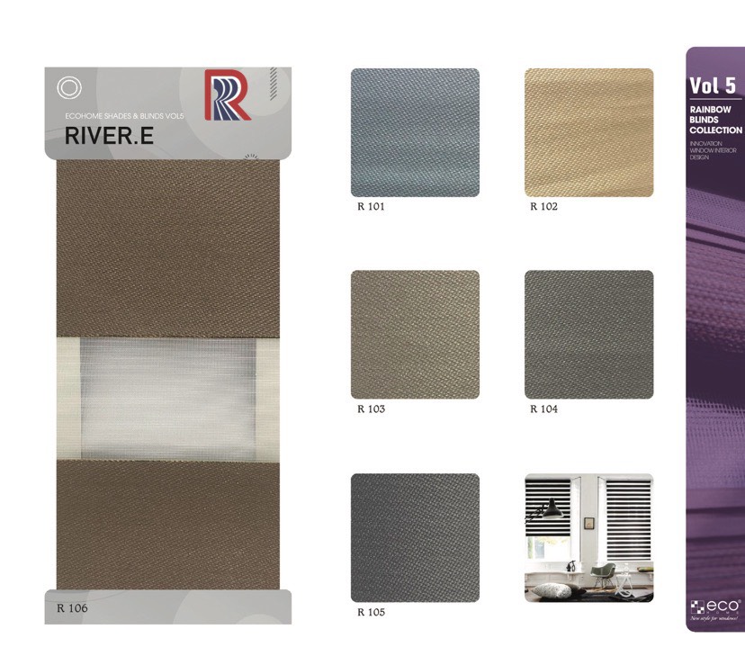 Rèm Cầu Vồng Ecohome Bảng Màu River E