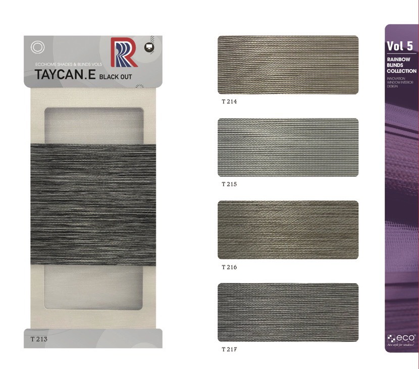 Rèm Cầu Vồng Ecohome bảng màu Taycan E