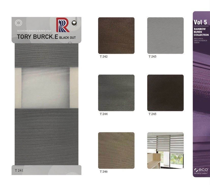 Rèm Cầu Vồng Ecohome bảng màu Tory Burck E