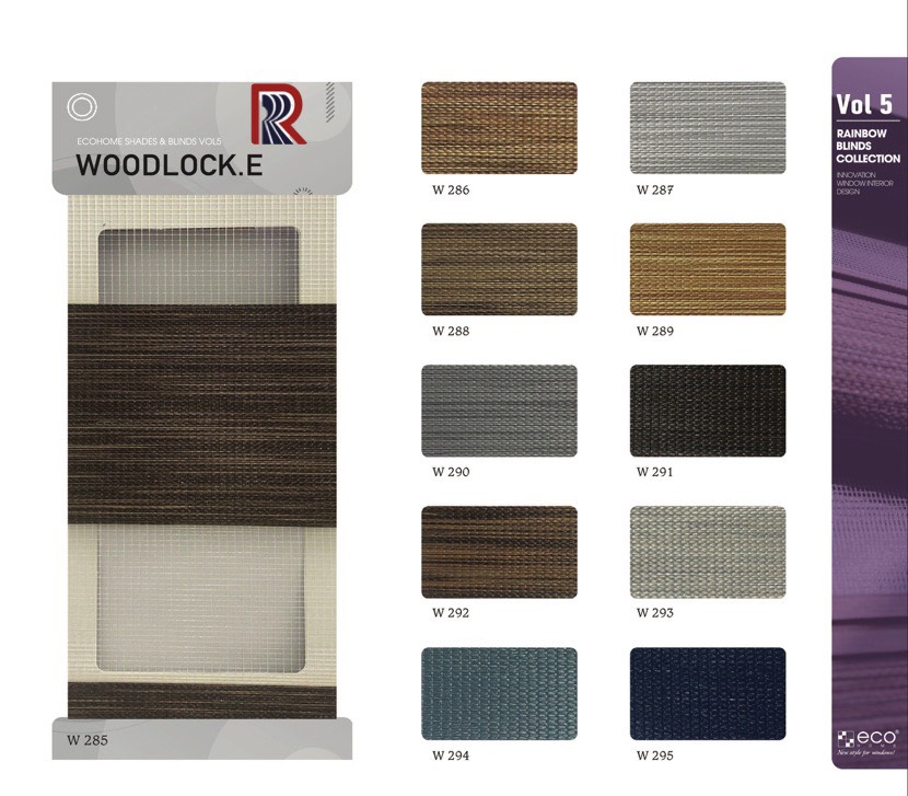 Rèm Cầu Vồng Ecohome Bảng Màu Woodlock E