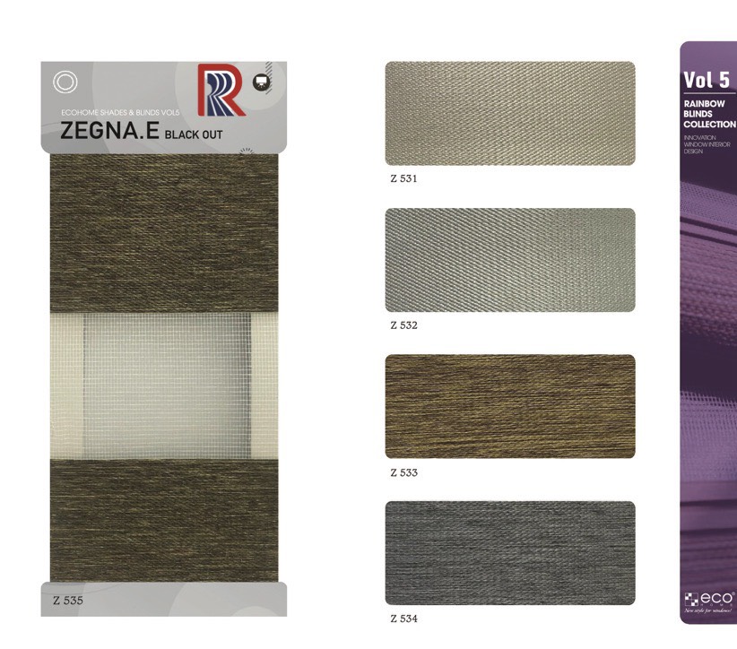 Rèm Cầu Vồng Ecohome bảng màu Zegna E