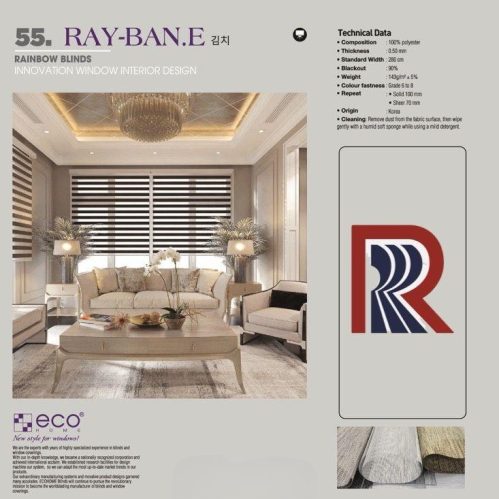 Rèm Cầu Vồng Ecohome Ray Ban E