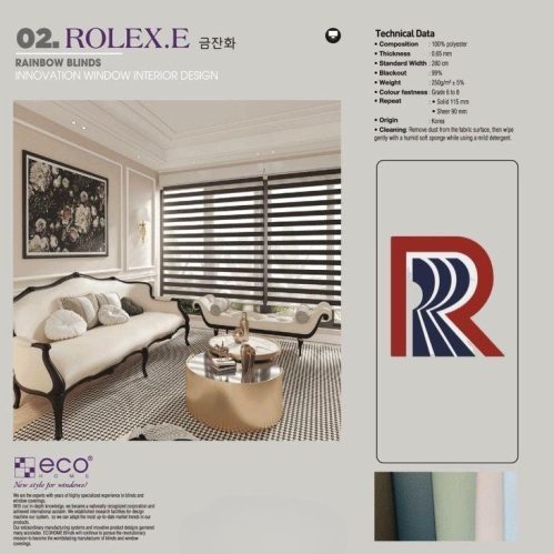 Rèm Cầu Vồng Ecohome Rolexe