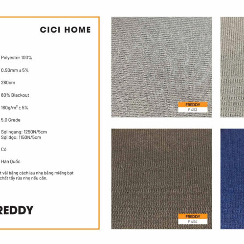Thông Số Kỹ Thuật Hình Ảnh Rèm Cuốn Cici Home Freddy